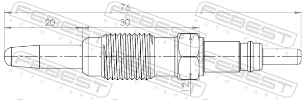  Vela de incandescência Alfa Romeo 33 hatchback (905) (1983 - 1993) 