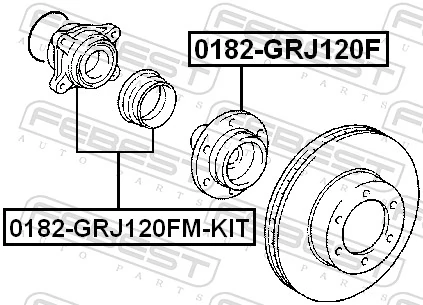  Cubo dianteiro Toyota Hilux pick-up (GUN12, GUN13) (2015 - 2026) 