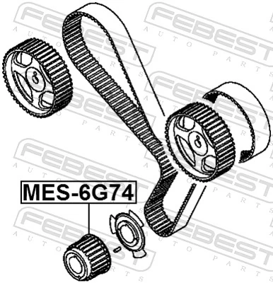 Engrenagem de cadeia da roda dentada de acionamento de cambota de motor para Mitsubishi Pajero SPORT II KH