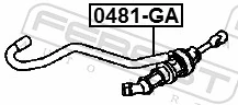  Cilindro mestre de embraiagem Mitsubishi Lancer X sedan (CY_A, CZ_A) (2007 - 2026) X