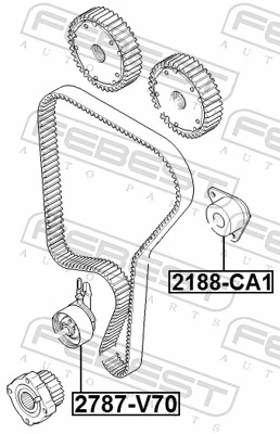 Rolo parasita da correia do mecanismo de distribuição de gás Volvo V70 preço, a partir de 23,80 USD