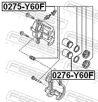 Compre Kit de reparação de suporte do freio dianteiro Nissan Patrol 