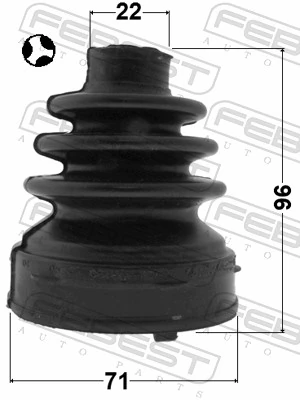 Bota de proteção interna de junta homocinética do semieixo dianteiro para Nissan JUKE NMUK F15E