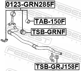 Montante de estabilizador dianteiro para Toyota Land Cruiser PRADO J150