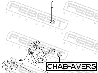 Bloco silencioso de amortecedor traseiro para Chevrolet Aveo II T250, T255