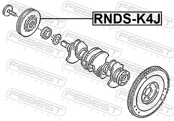 Polia de cambota Renault Megane I EA0, EA1