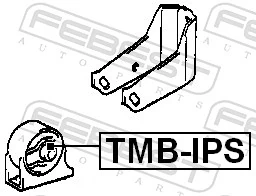 TMBIPS Febest Coxim (suporte) dianteiro de motor