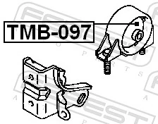 Coxim de transmissão (suporte da caixa de mudança) para Toyota Corolla  E9