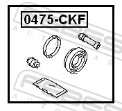 Kit de reparação de suporte do freio dianteiro Daihatsu Terios I J100, J102, J122