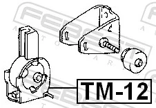 TM12 Febest Coxim (suporte) dianteiro de motor