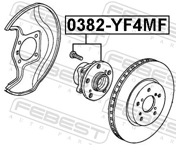 0382YF4MF Febest Cubo dianteiro