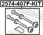 Kit de reparação de suporte do freio dianteiro para Renault Trafic II FL