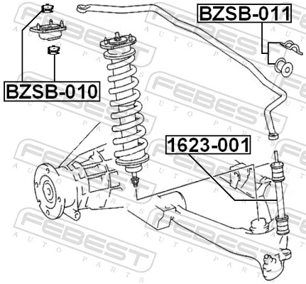 Suporte de amortecedor traseiro para Mercedes ML/GLE  W163