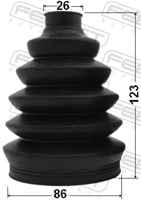 Bota de proteção externa de junta homocinética do semieixo dianteiro BMW X6  E72