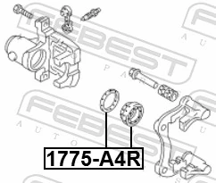 Compre Kit de reparação de suporte do freio traseiro Audi A4 