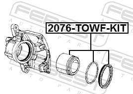 K68003698AA Fiat/Alfa/Lancia Kit de reparação de suporte do freio dianteiro