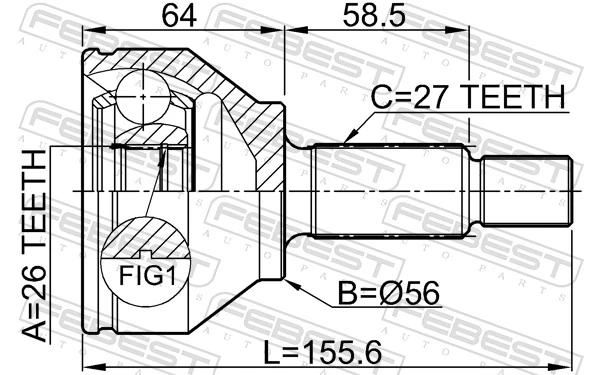 Compre Junta homocinética externa dianteira Ford Mondeo 3