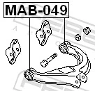 MAB049 Febest Bloco silencioso do braço oscilante superior traseiro