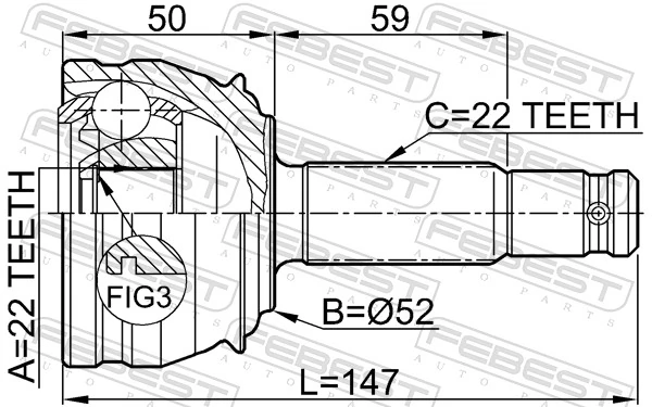 Compre Junta homocinética externa dianteira Opel Astra 