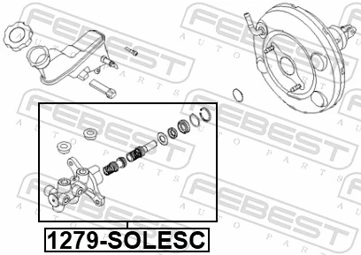 Cilindro mestre do freio para Hyundai Accent IV RB