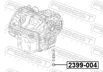 2399004 Febest Tampão de panela da Caixa Automática de Mudança