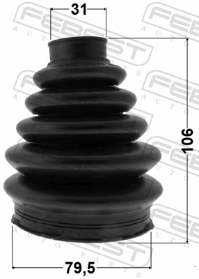  Bota de proteção externa de junta homocinética do semieixo dianteiro Ford Focus II hatchback (DA, HCP, DP) (2004 - 2011) II