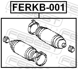 Bota de proteção do mecanismo de direção (de cremalheira) Toyota Avensis Verso LCM