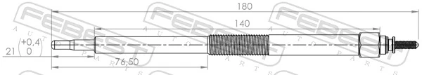 Vela de incandescência Nissan Navara NP300 III D40