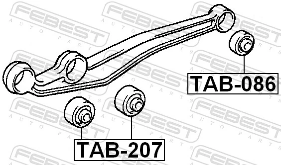 Bloco silencioso dianteiro do braço oscilante inferior Toyota Land Cruiser 80 J8