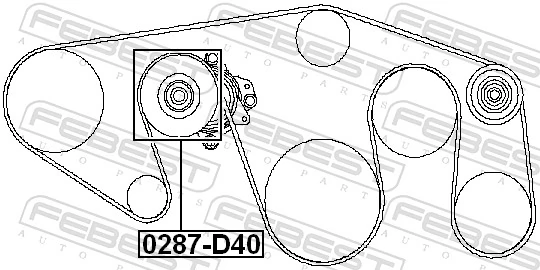 Reguladora de tensão da correia de transmissão para Nissan Patrol  Y62