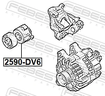 Reguladora de tensão da correia de transmissão Peugeot 407  6D