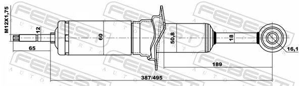 UC2P34700A Mazda Amortecedor dianteiro
