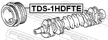 Polia de cambota para Toyota Land Cruiser 100 J10