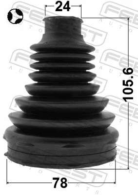 Bota de proteção interna de junta homocinética do semieixo dianteiro Opel Astra J 