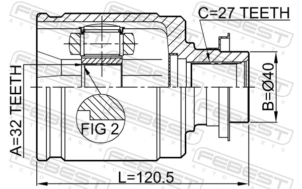 Compre TIJ0022 Magneti Marelli Junta homocinética interna dianteira esquerda