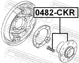 0482CKR Febest Cubo traseiro