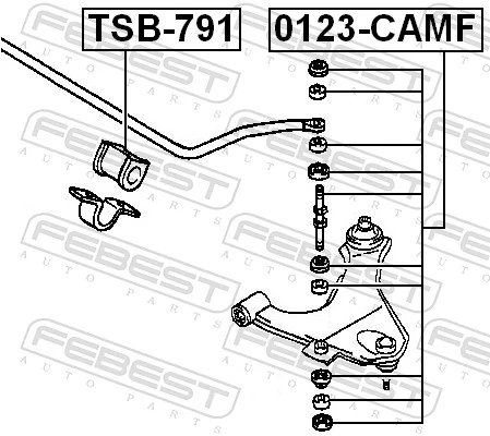 Compre Montante de estabilizador dianteiro Daihatsu Terios 1