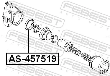 Rolamento suspenso do semieixo dianteiro Hmpx HMPAV613C083AA preço, a partir de 20,54 USD