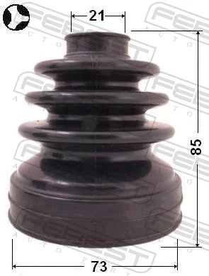 0215B10RS Febest Bota de proteção interna direita de junta homocinética do semieixo dianteiro
