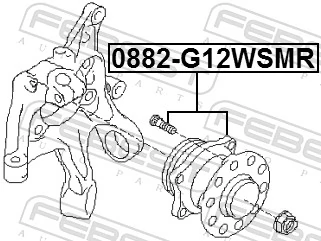 Cubo traseiro para Subaru Impreza II GD