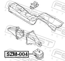 Compre 94461610500 VAG Coxim (suporte) esquerdo/direito de motor
