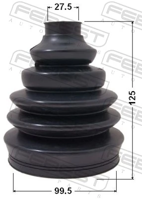 Compre Bota de proteção externa de junta homocinética do semieixo dianteiro Volkswagen Transporter 
