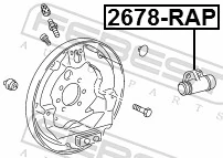 Compre Cilindro traseiro do freio de rodas de trabalho Skoda Rapid 