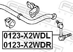 Compre LX256 Polcar Montante direito de estabilizador dianteiro