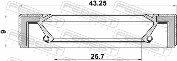Vedação da árvore distribuidora de motor para Honda Civic V EJ