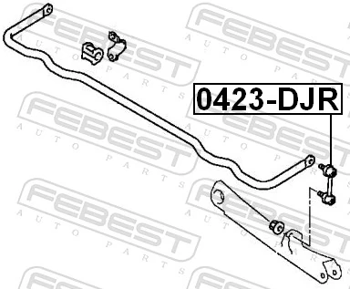 Montante de estabilizador traseiro para Mitsubishi Galant IX DJ, DM