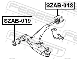 Compre 4553050G00 Subaru Bloco silencioso dianteiro do braço oscilante inferior