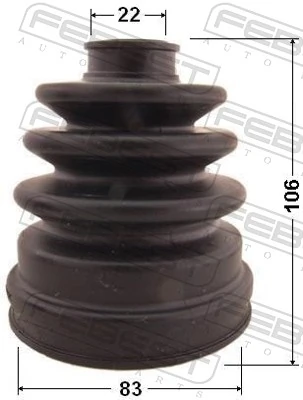 Bota de proteção interna de junta homocinética do semieixo dianteiro para Nissan Sunny III N14