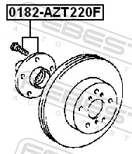 Cubo dianteiro Toyota Avensis I T22