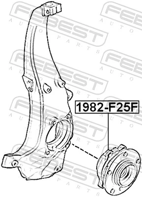 1982F25F Febest Cubo dianteiro